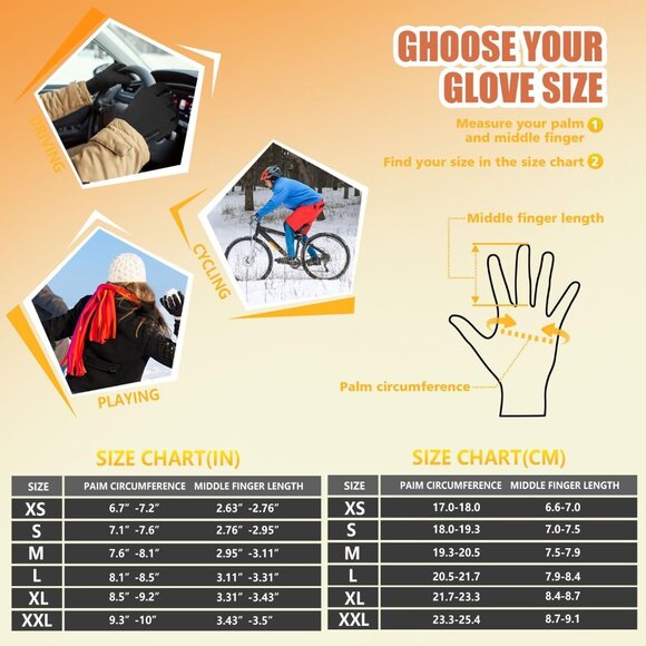 Winter Waterproof Gloves Snow Ski - Cold Weather for Men Women, Touchscreen Warm - Picture 6 of 6